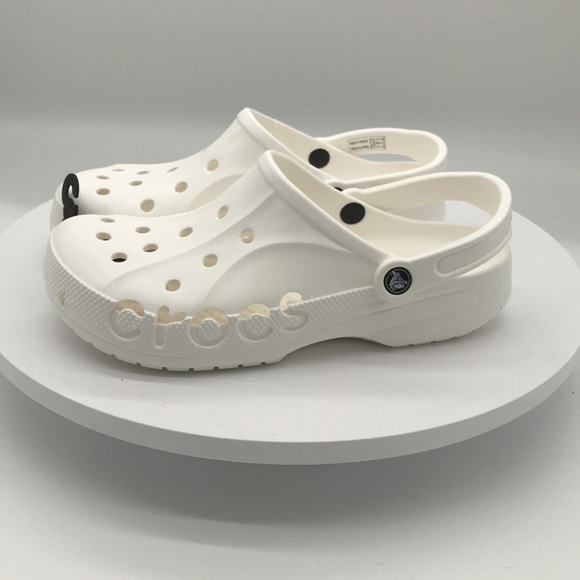 Crocs Unisex Baya Clogs  White size womens 11 mens 9 US - Picture 3 of 6